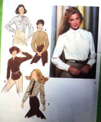 9138 SIMPLICITY LS 1979 BUTTON COLLAR SHIRTTAIL SHIRT PATTERN 12 UNCUT
